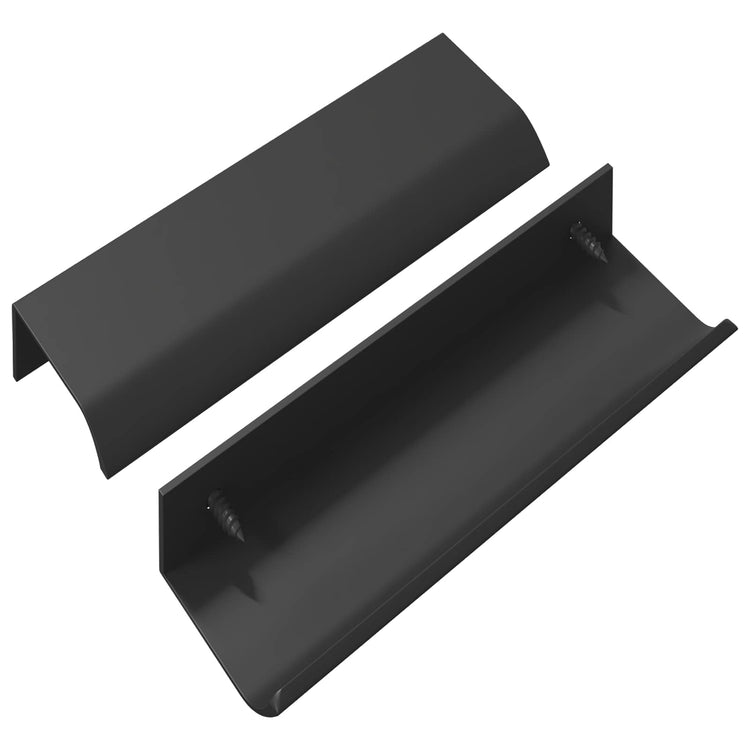 Vidaxl handvat 2 st zwart 120 x 39.6 x 17 mm aluminium