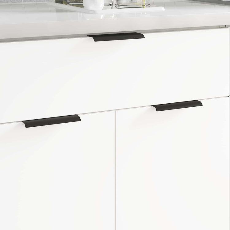 Vidaxl handvat 12 pcs zwart 120 x 39.6 x 17 mm aluminium