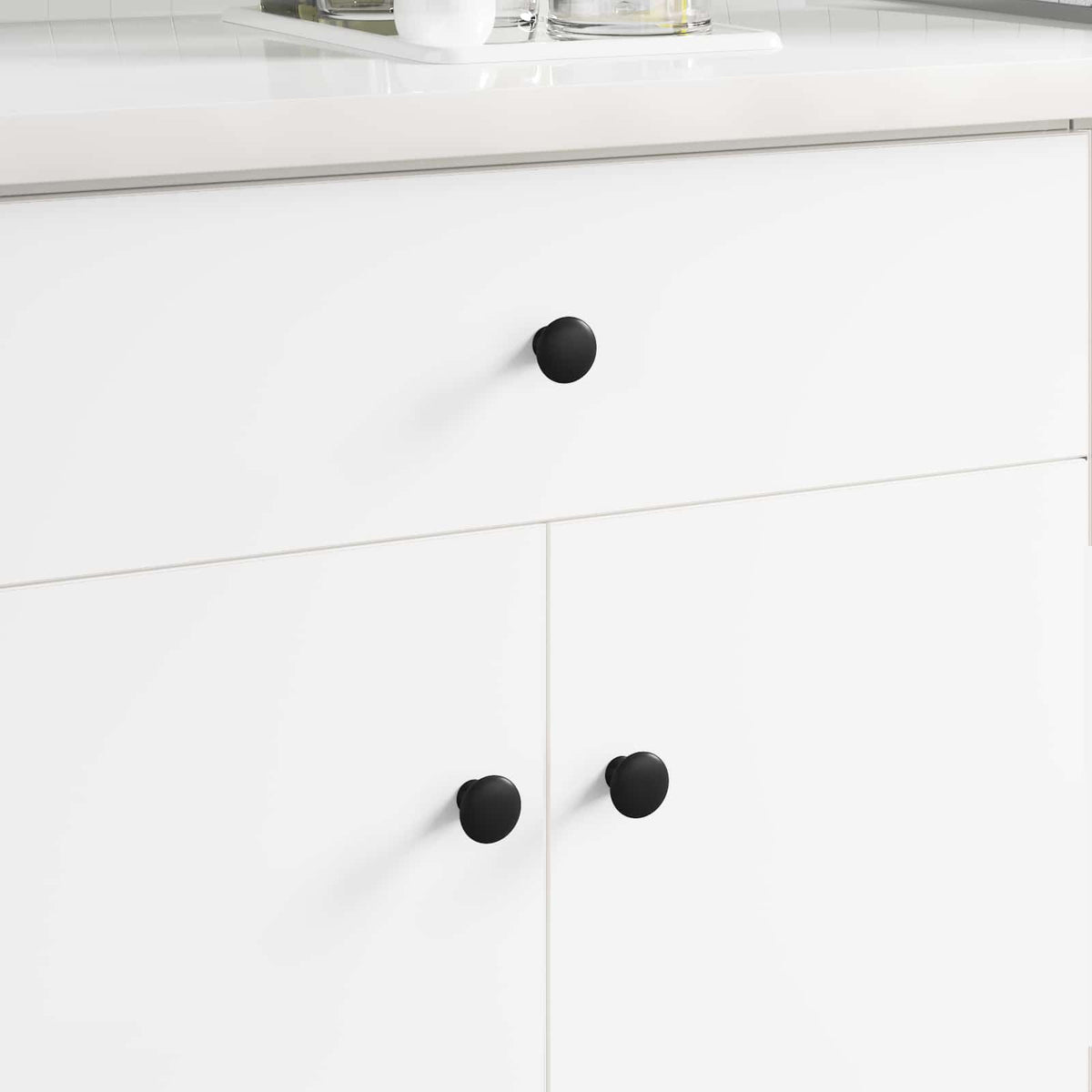 Vidaxl handvat 2 st zwart ø30 mm aluminium