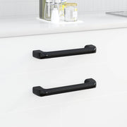 Vidaxl handvat effen 12 st zwart 380 x 34 x 85 mm aluminium en pp - afbeelding 1