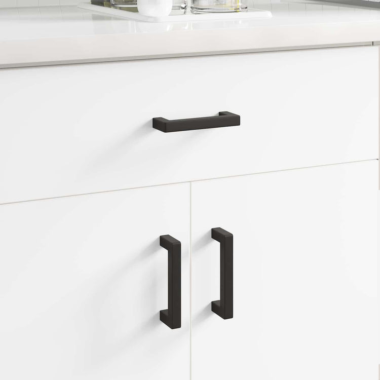 Vidaxl meubelhandgreep 12 pcs zwart 110 x 12 x 36 mm ijzer