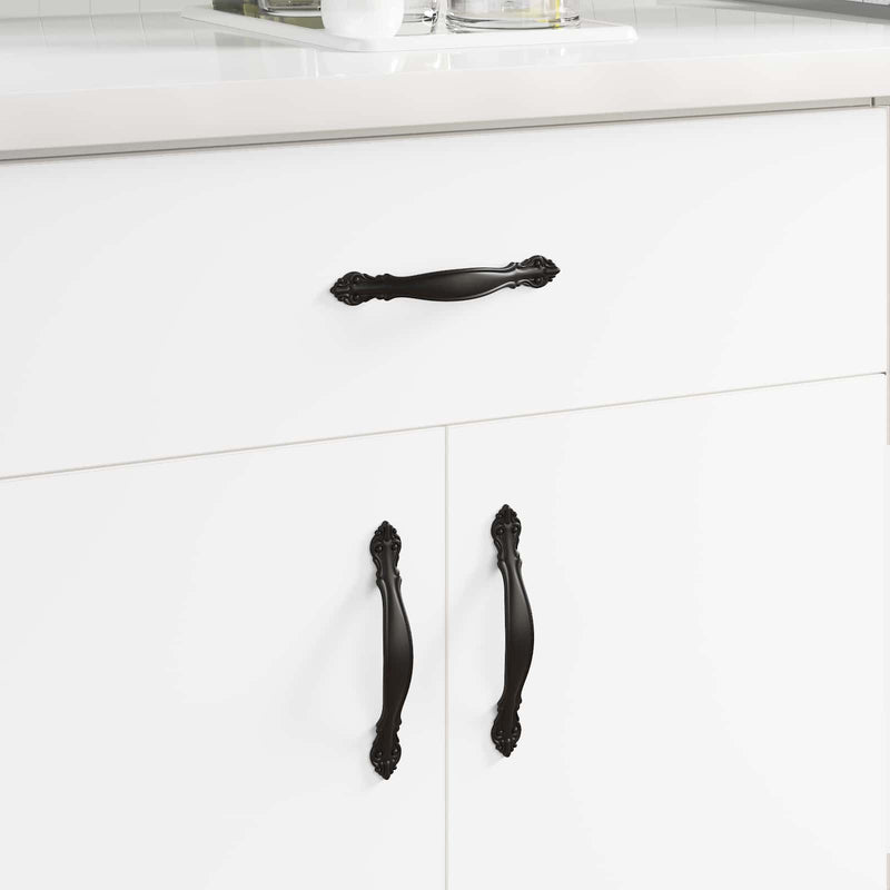 Vidaxl handvat 2 pcs zwart 143 x 19,2 x 20 mm zinklegering