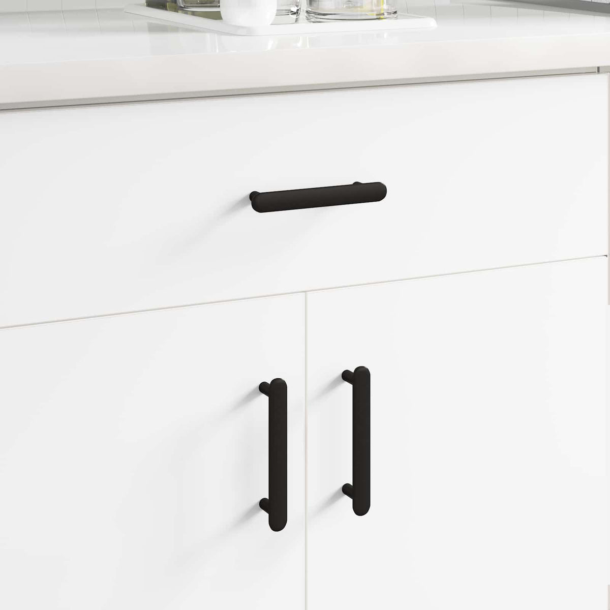 Vidaxl kasthandgreep 474 st zwart 121 x 16.6 x 28.3 mm ijzer