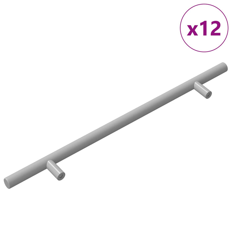 Vidaxl kasthandgreep 12 st zilver 300 mm roestvrij staal
