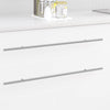 Vidaxl kasthandgreep 2 pcs zilver 700mm roestvrij staal