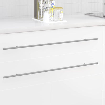 Vidaxl kasthandgreep 12 pcs zilver 800 mm roestvrij staal