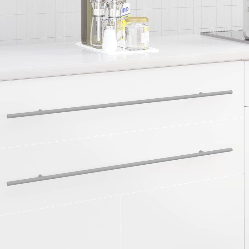 Vidaxl kasthandgreep 12 pcs zilver 800 mm roestvrij staal