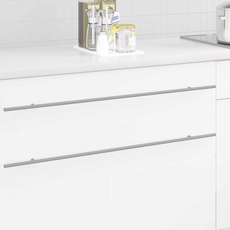 Vidaxl kasthandgreep 2 st zilver 900 mm roestvrij staal