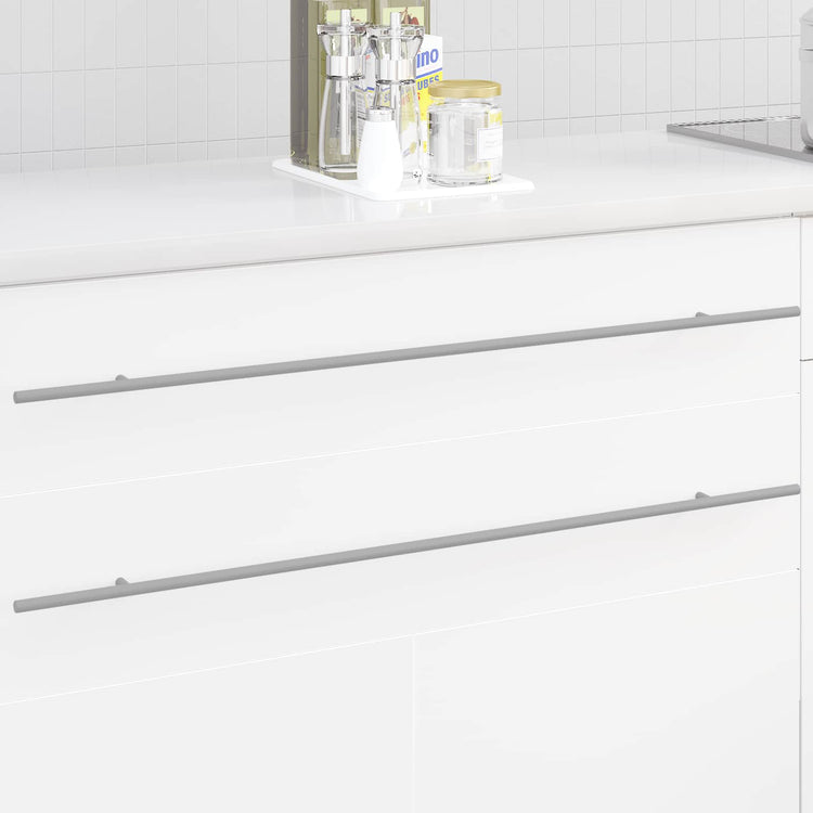Vidaxl kasthandgreep 12 st zilver 900 mm roestvrij staal