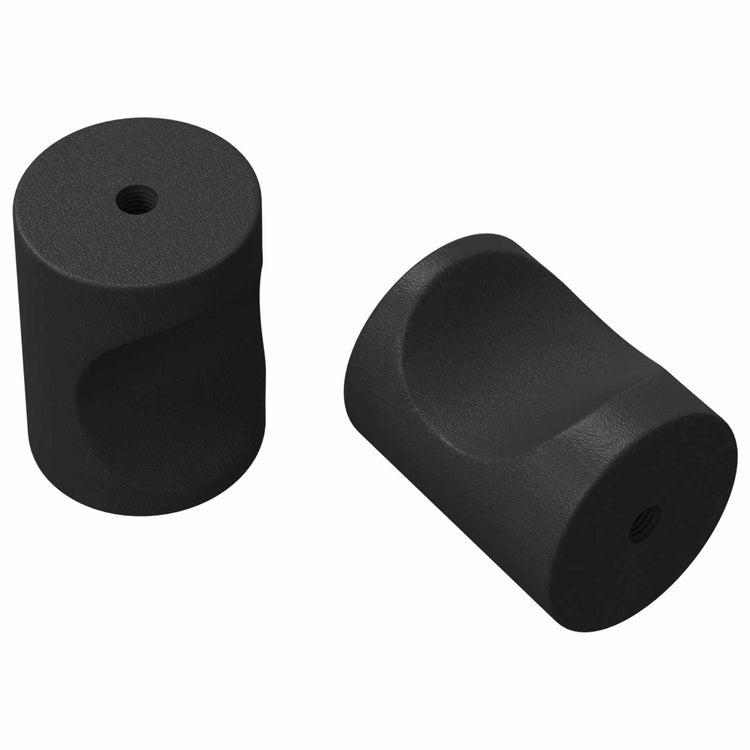 Vidaxl kastknoppen 2 st zwart m4 x 12 mm ijzer