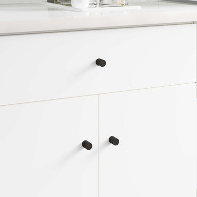 Vidaxl kastknoppen 12 pcs zwart m4 x 12 mm ijzer