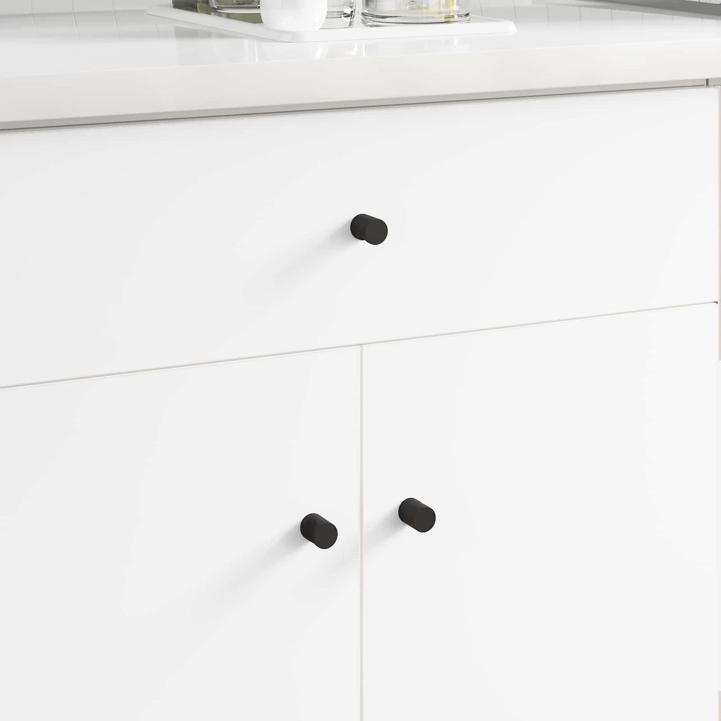 Vidaxl kastknoppen 12 pcs zwart m4 x 12 mm ijzer