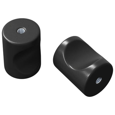 Vidaxl kastknop 2 pcs zwart 18 x 23 mm ijzer