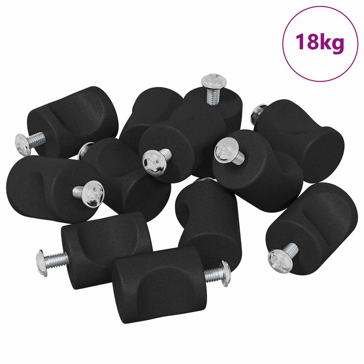 Vidaxl kastknop 1011 st zwart ijzer