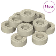 Vidaxl stoelpoot vloerbeschermers 12 st doorzichtig ø 15 x 16 mm pvc - afbeelding 2