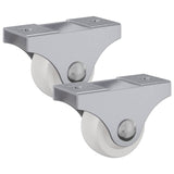 Vidaxl caster 2 st wit 42 x 11,5 x 29 mm ijzer - afbeelding 2