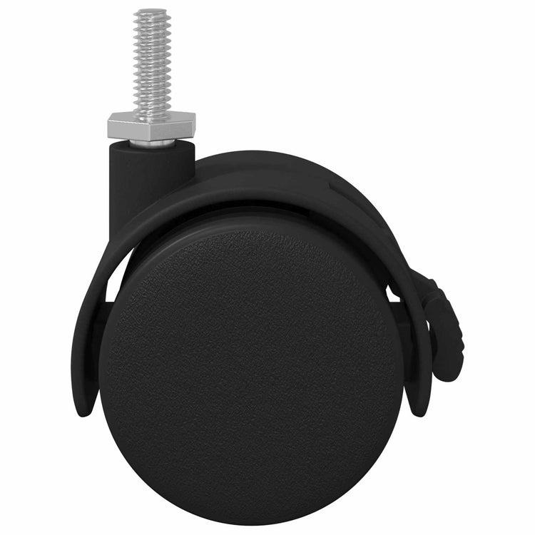 Vidaxl caster 12 st zwart en zilver 40,1 x 40,1 x 37,8 mm ijzer en pp