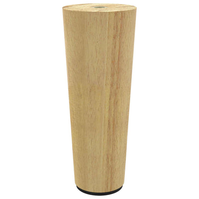 Vidaxl meubelpoten 2 st bruin ø 44 x 100 mm massief eucalyptus hout