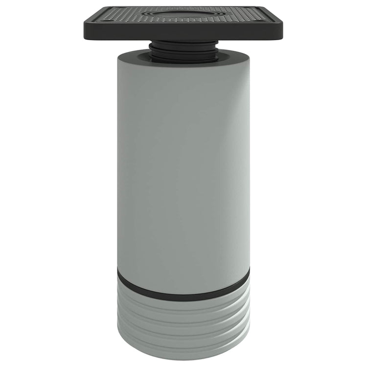 Vidaxl meubelpoten verstelbaar 2 st wit 64 x 64 x 100 mm pp