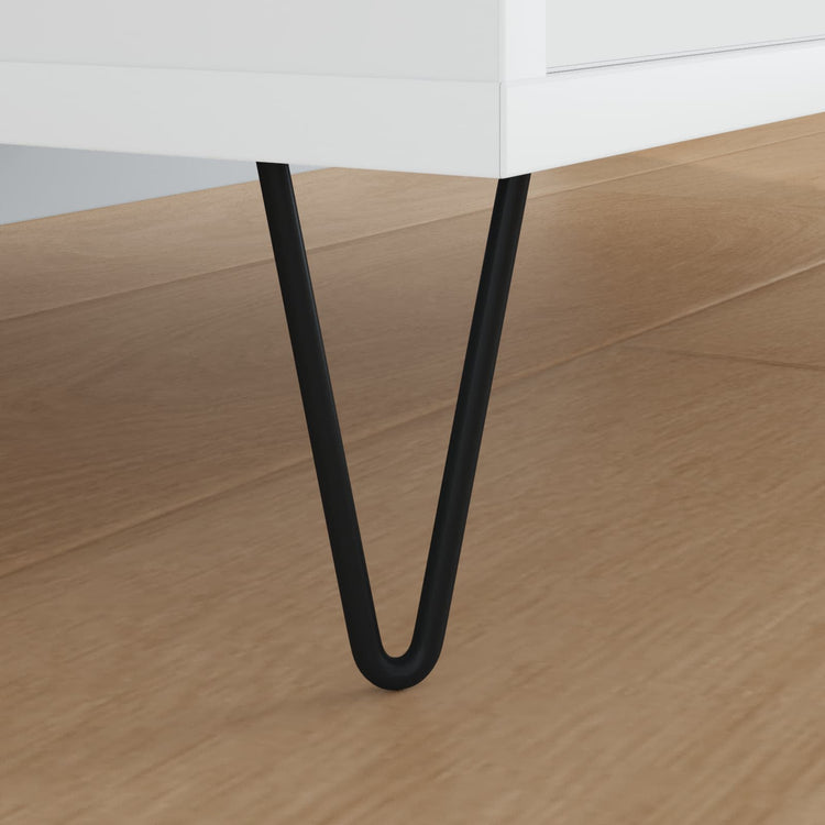 Vidaxl meubelpoot 2 pcs zwart 54.1 x 54.1 x 100 mm ijzer