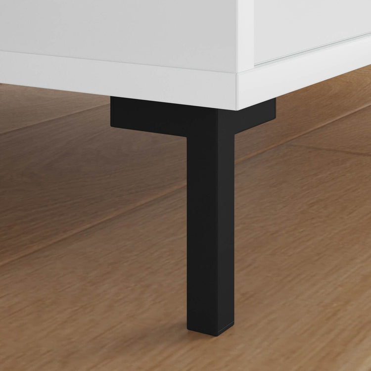 Vidaxl staande poten 12 st zwart 57 x 57 x 100 mm ijzer