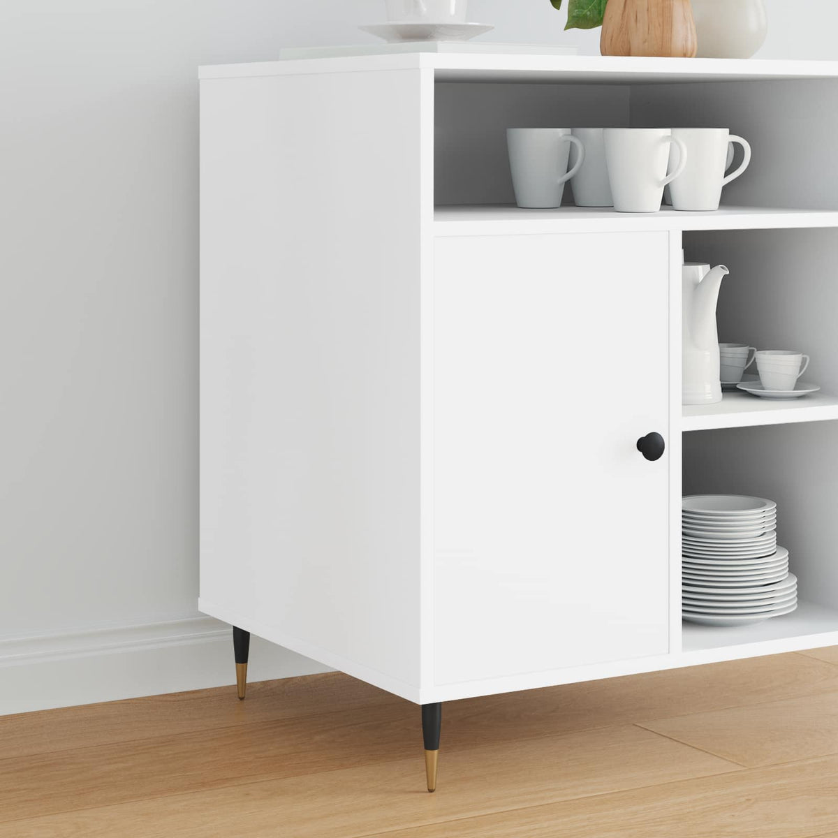 Vidaxl meubelpoten 12 st zwart en goud ø 40 x 98 mm ijzer