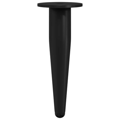 Vidaxl meubelpoten 2 st zwart ø 40 x 98 mm ijzer