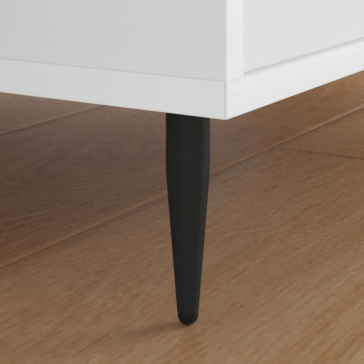 Vidaxl meubelpoten 12 st zwart ø 40 x 98 mm ijzer