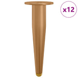 Vidaxl staande poten 12 st goud 98 x 40 mm ijzer - afbeelding 2