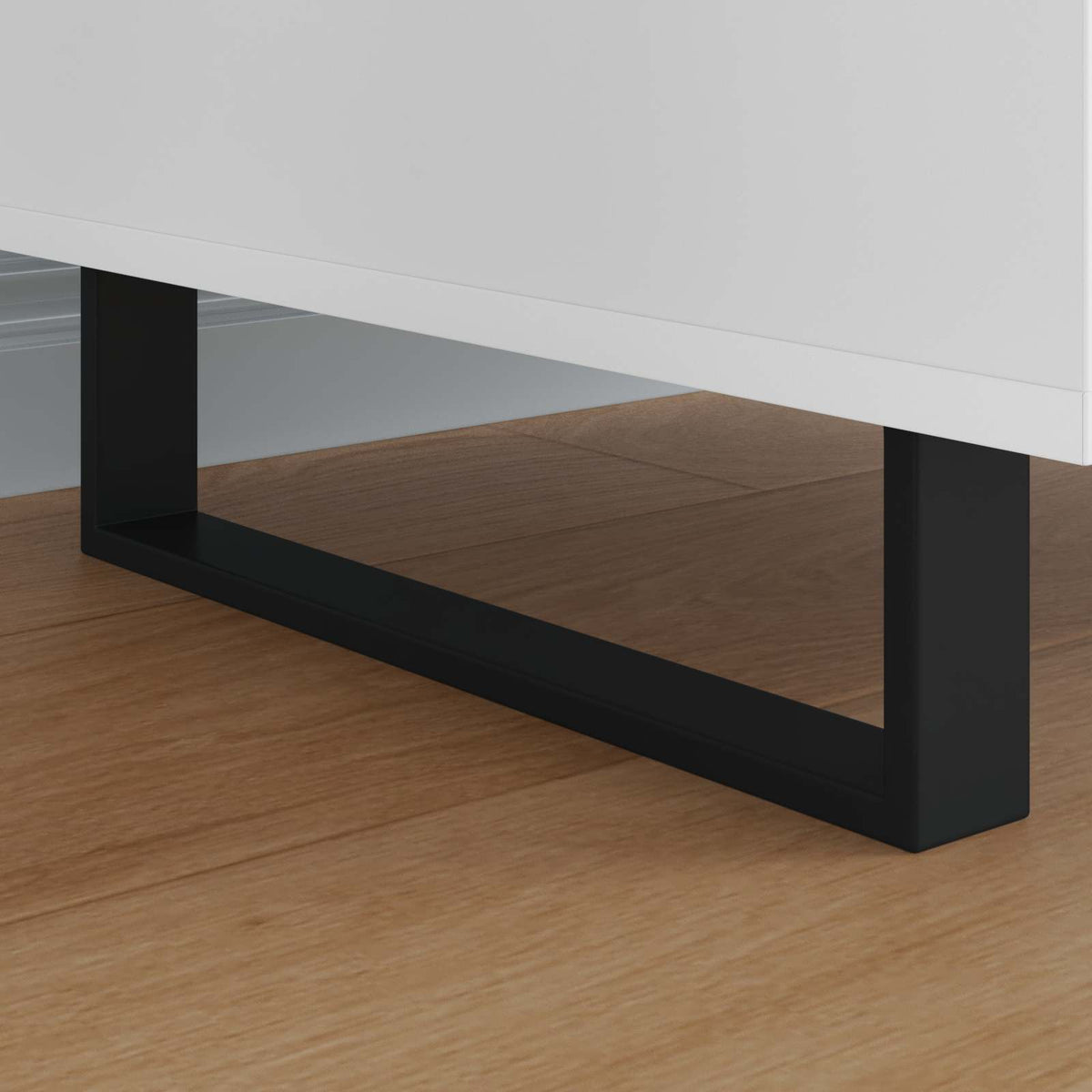Vidaxl meubelpoten 12 pcs zwart 376 x 40,5 x 100 mm ijzer