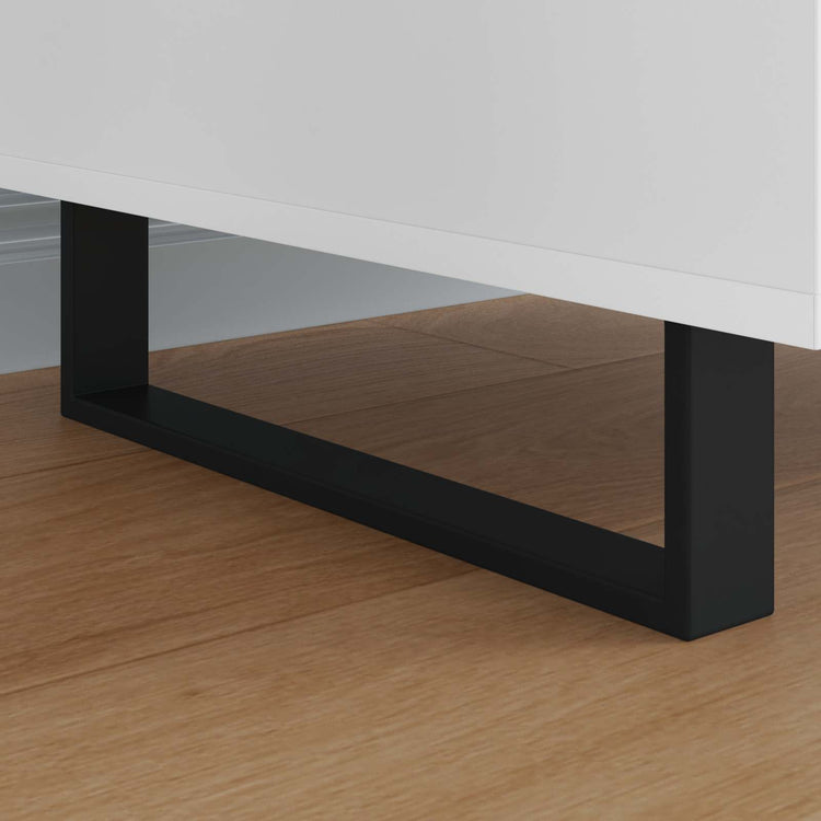 Vidaxl meubelpoten 12 pcs zwart 376 x 40,5 x 100 mm ijzer