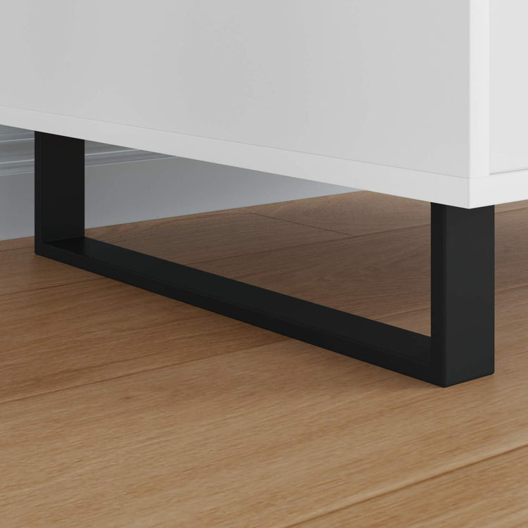 Vidaxl meubelpoten 12 st zwart 436 x 40,5 x 100 mm ijzer