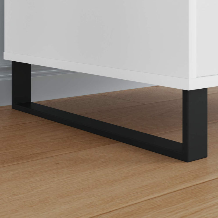 Vidaxl meubelpoten 2 pcs zwart 481 x 40,5 x 100 mm ijzer