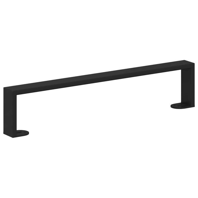 Vidaxl meubelpoten 2 pcs zwart 481 x 40,5 x 100 mm ijzer