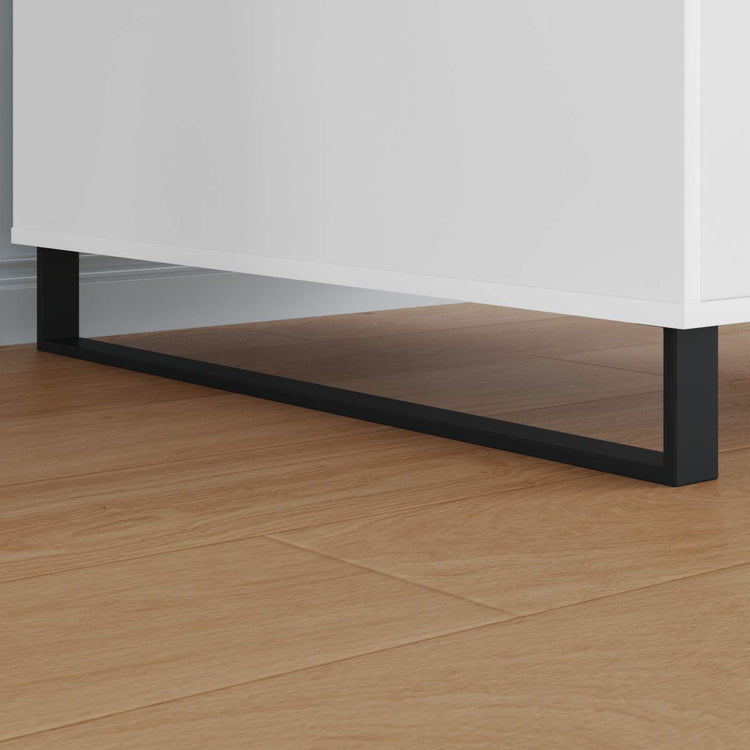 Vidaxl meubelpoten 2 pcs zwart 796 x 40,5 x 100 mm ijzer