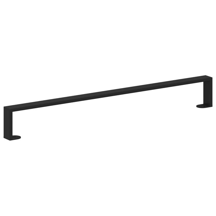 Vidaxl meubelpoten 2 pcs zwart 796 x 40,5 x 100 mm ijzer