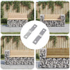 Vidaxl strijkplaat 2 pcs zilver 50 x 10 x 1,2 mm ijzer
