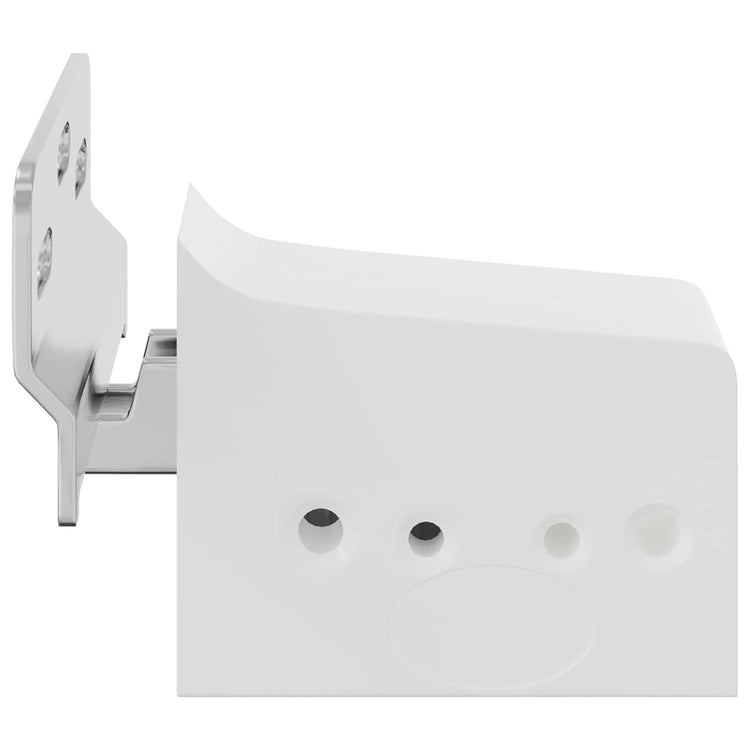Vidaxl kast hangbeugel 2 st wit 70 x 48 x 19 mm ijzer en plastic