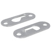 Vidaxl sleufhanger 2 pcs zilver 45 x 16 x 3.5 mm ijzer