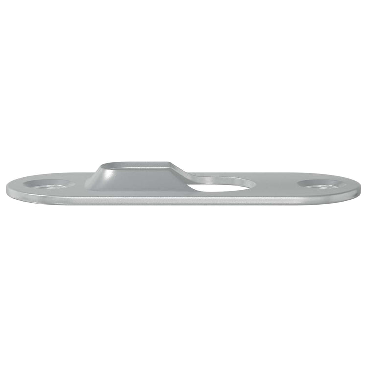 Vidaxl sleufhanger 2 st zilver 45 x 16 x 3.5 mm ijzer