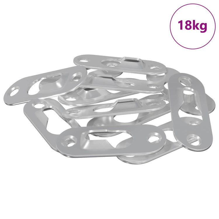 Vidaxl sleufhanger 3673 st zilver 45 x 16 x 3.5 mm ijzer