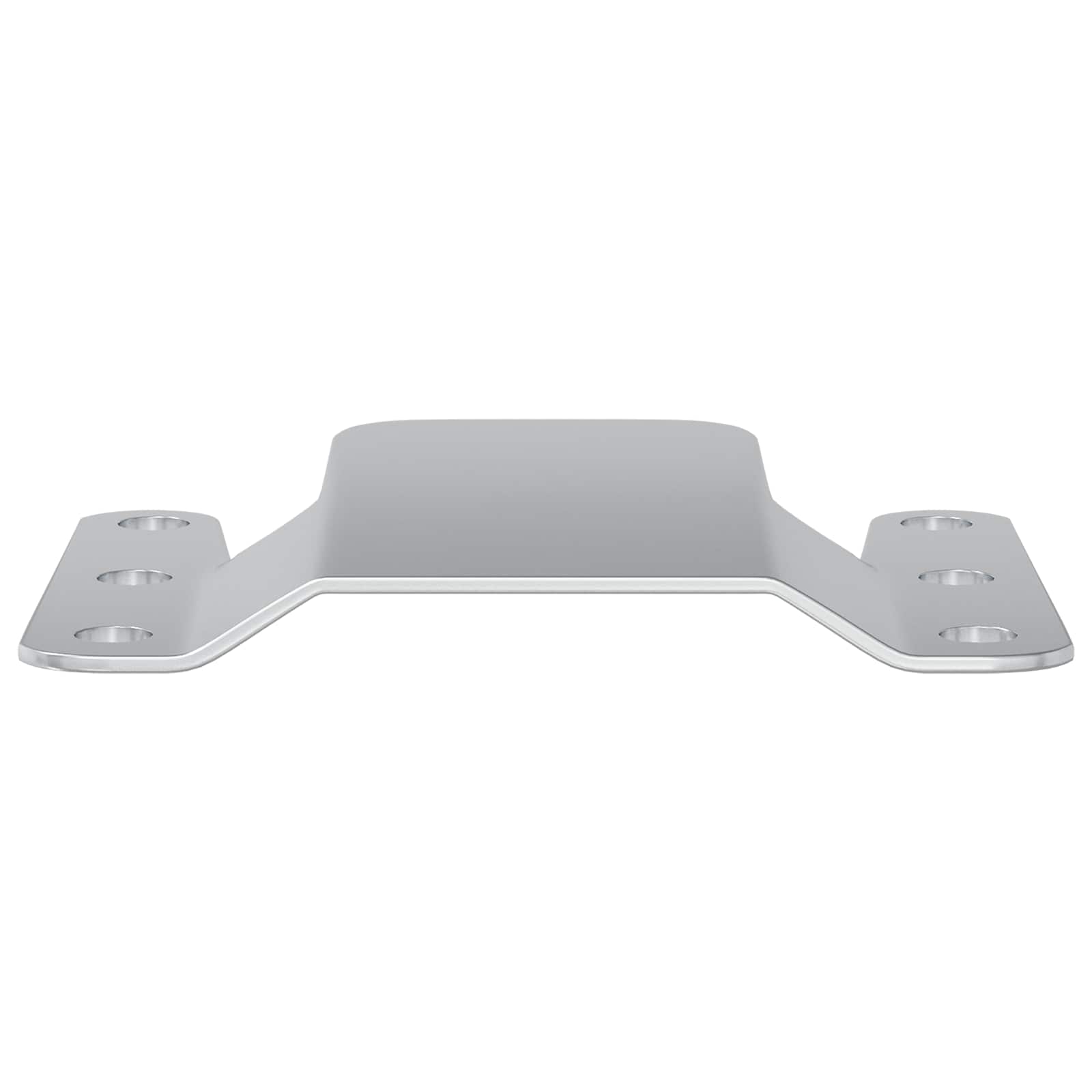 Vidaxl flush mount beugel 12 pcs zilver 75 x 66 x 1,4 mm staal