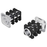 Vidaxl draadbuis invoeg 2 st zwart en zilver 15,8 x 15,8 x 22,5 mm - afbeelding 2