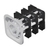 Vidaxl draadbuis invoeg 12 st zwart en zilver 15,8 x 15,8 x 22,5 mm - afbeelding 2