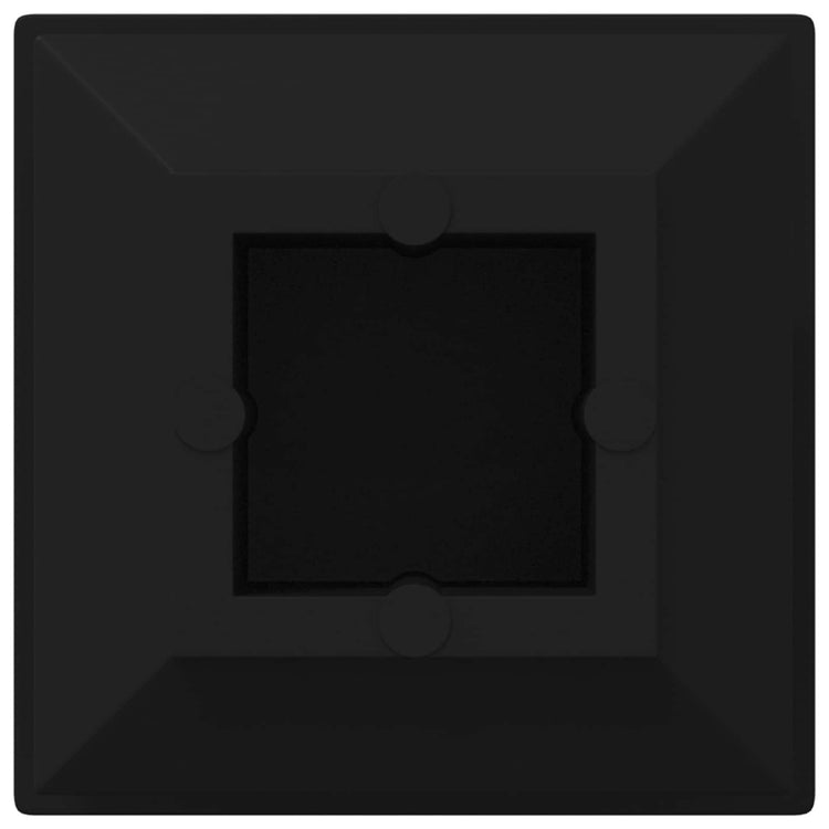 Vidaxl einddoppen 2 st zwart 15 x 15 x 15 mm pp