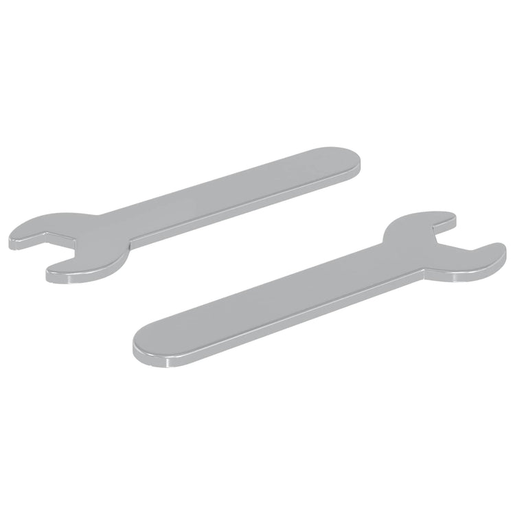 Vidaxl schroefsleutel 2 pcs zilver 10 mm ijzer