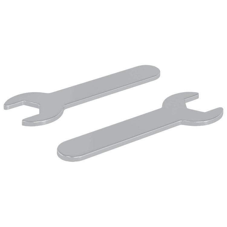 Vidaxl schroefsleutel 2 st zilver 13 mm ijzer