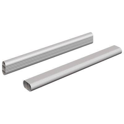 Vidaxl kaststaaf 2 st zilver 264 x 15 x 29 mm aluminium legering