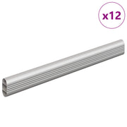 Vidaxl kaststaaf 12 st zilver 264 x 15 x 29 mm aluminium legering - afbeelding 2