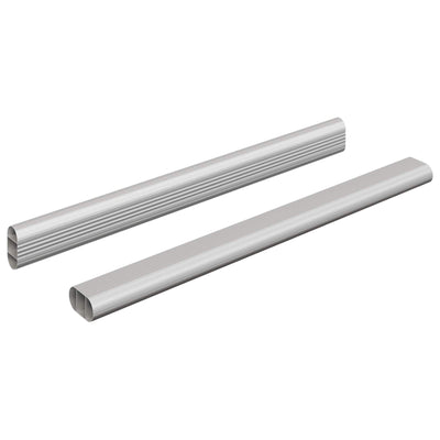 Vidaxl kaststaaf 2 st zilver 316 x 15 x 29 mm aluminium legering